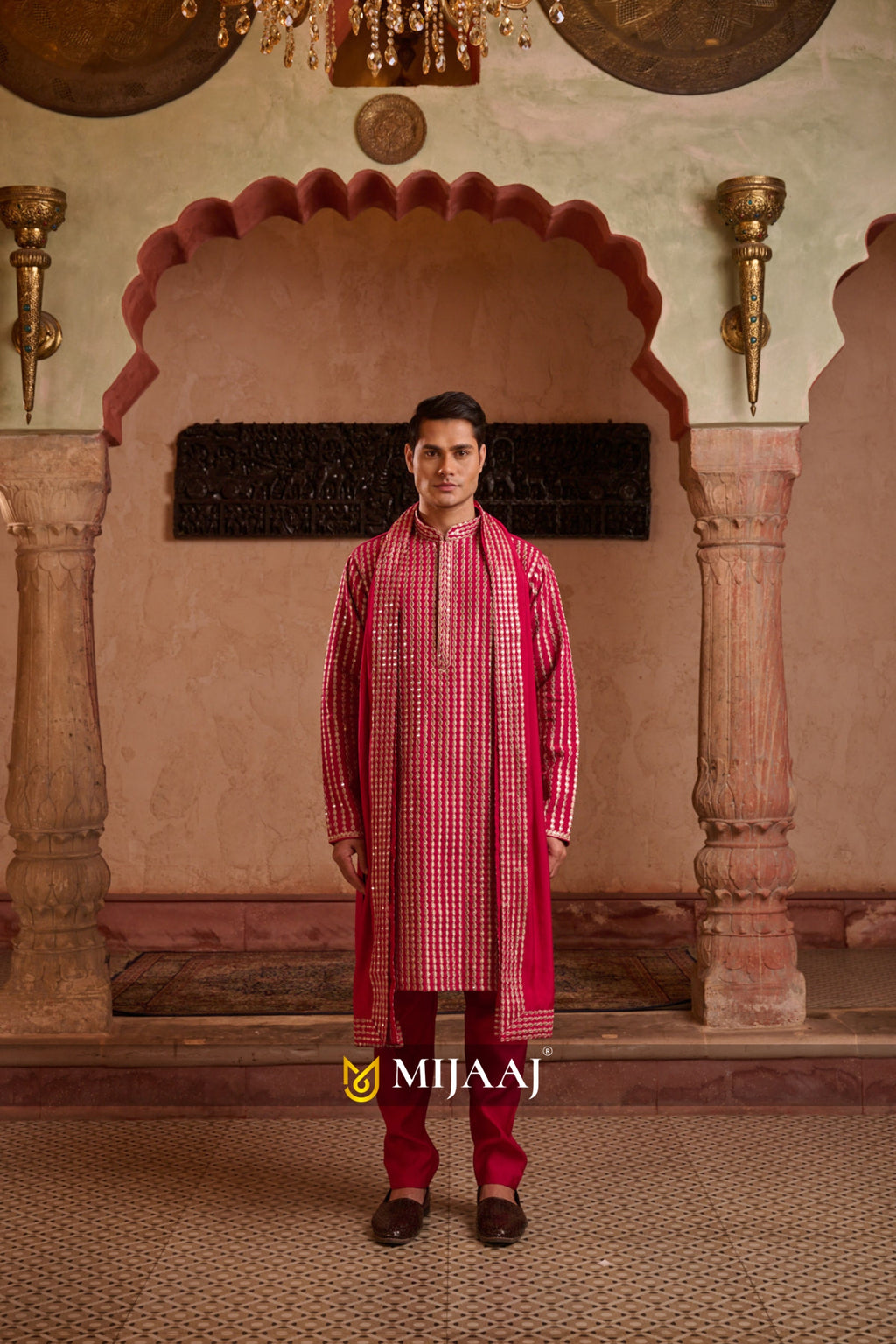 Pink Festive Kurta Set