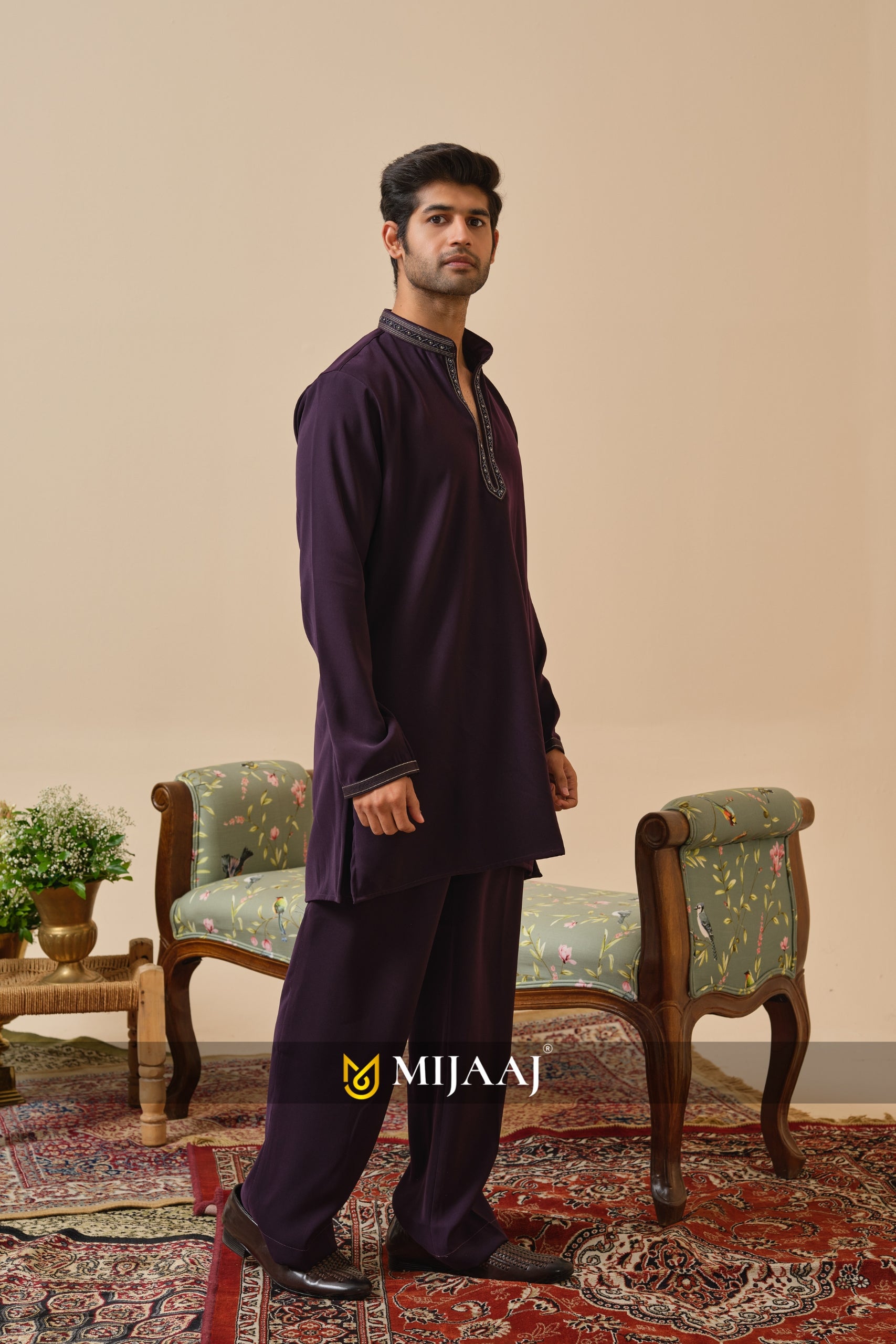 Classic Purple Kurta