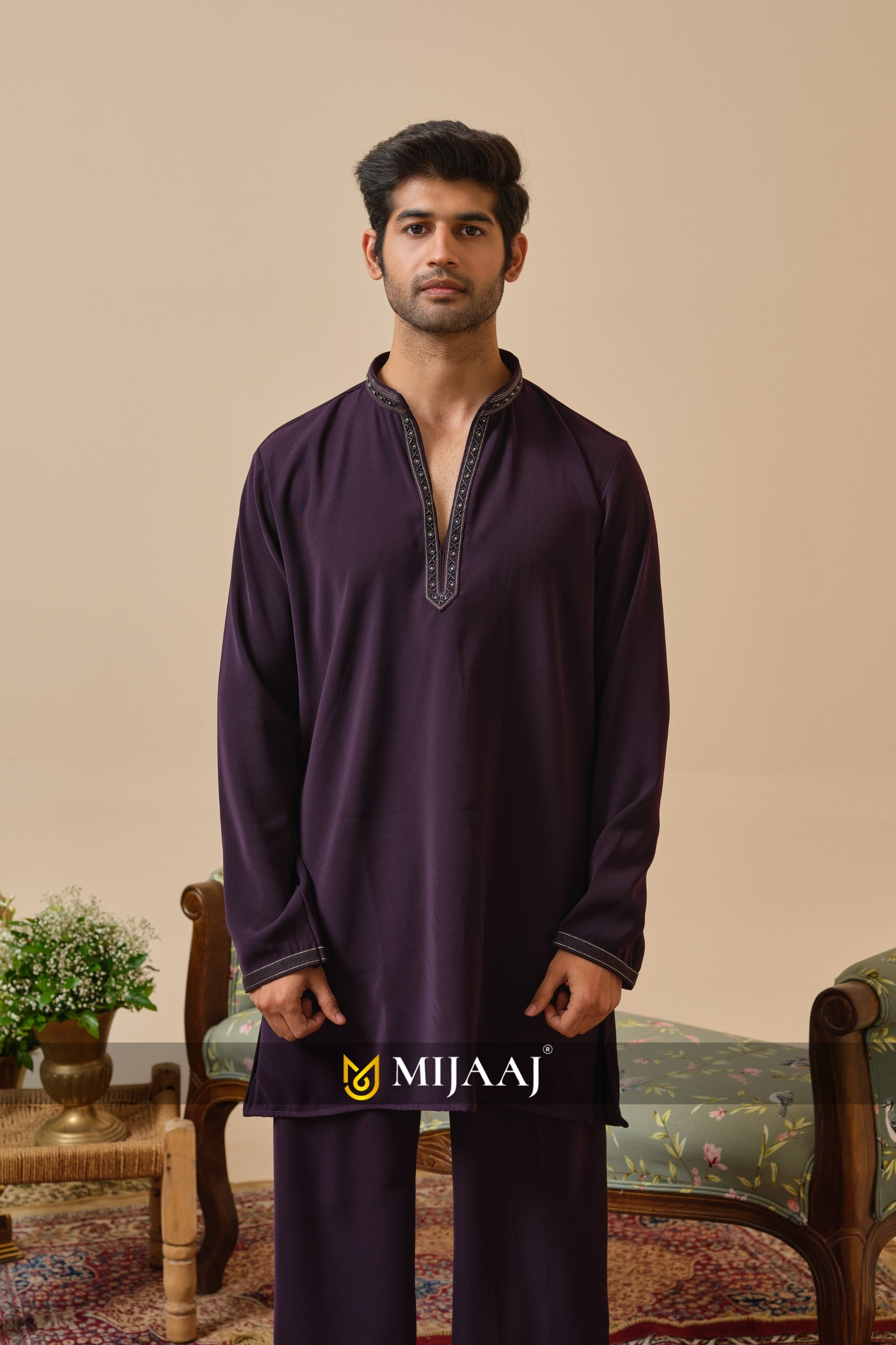 Classic Purple Kurta
