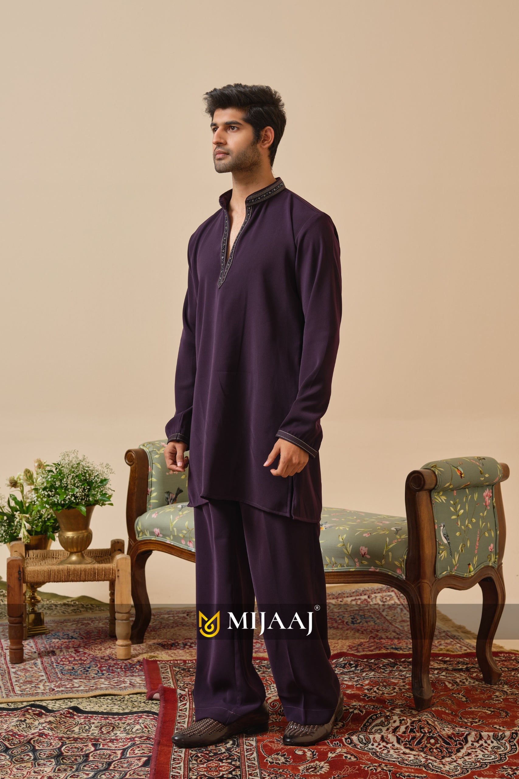 Classic Purple Kurta