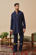 Navy Blue Classic Kurta