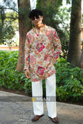Multi Color Short Kurta with Premium Korean Pant