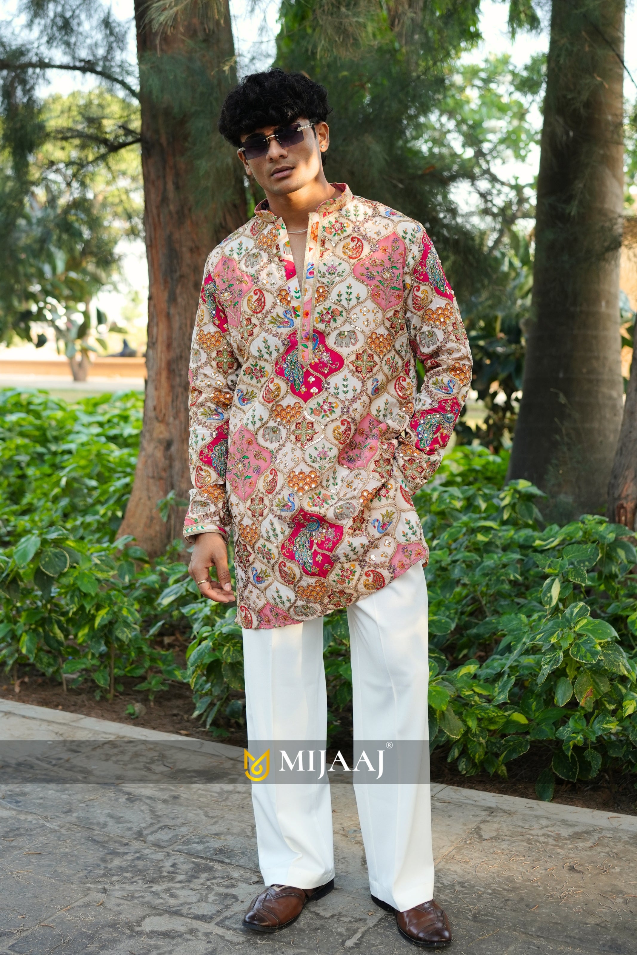 Multi Color Short Kurta with Premium Korean Pant
