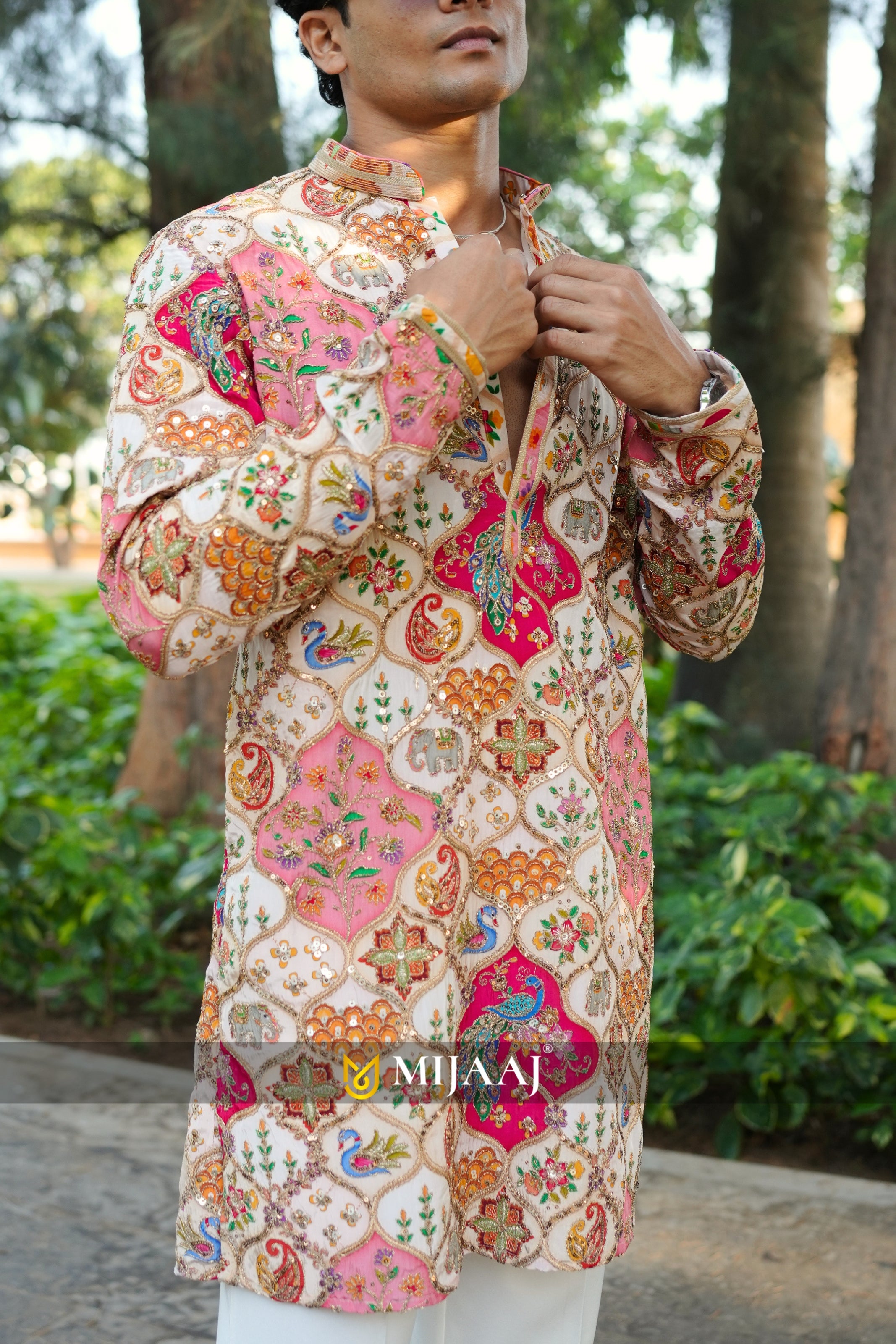 Multi Color Short Kurta with Premium Korean Pant