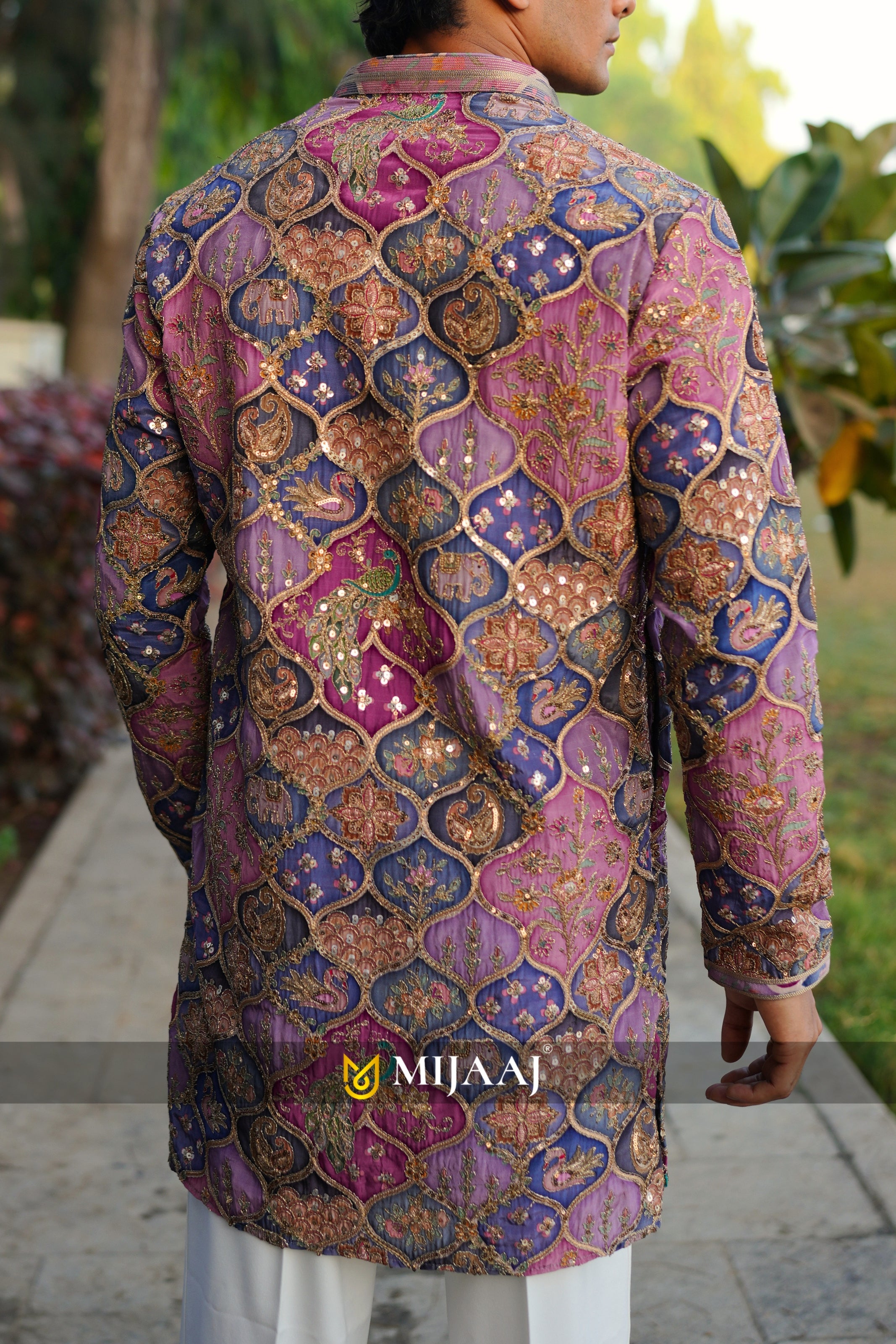 Purple Color Short Kurta with Premium Korean Pant