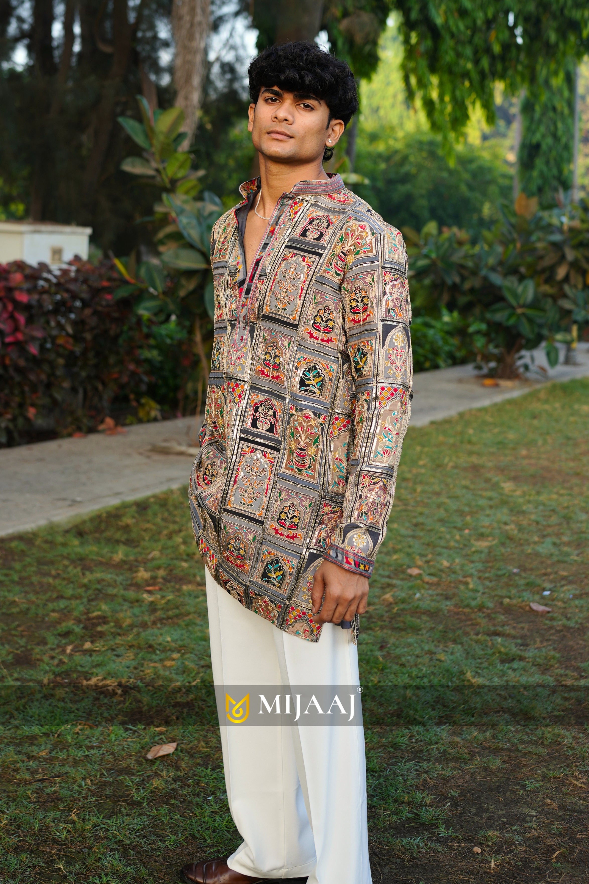 Multi Color Short Kurta with Premium Korean Pant