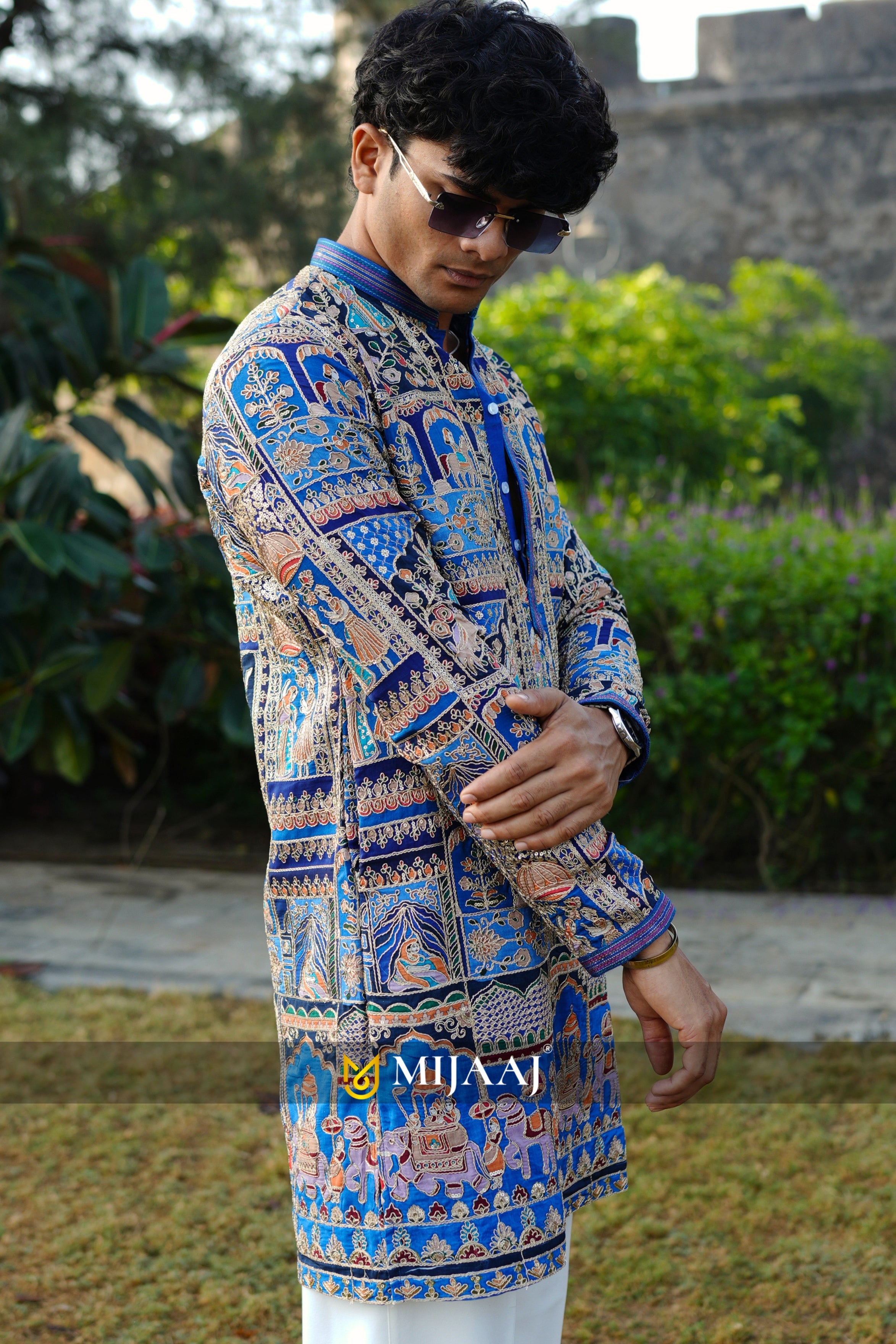 Blue Designer Kurta For Modern Mens