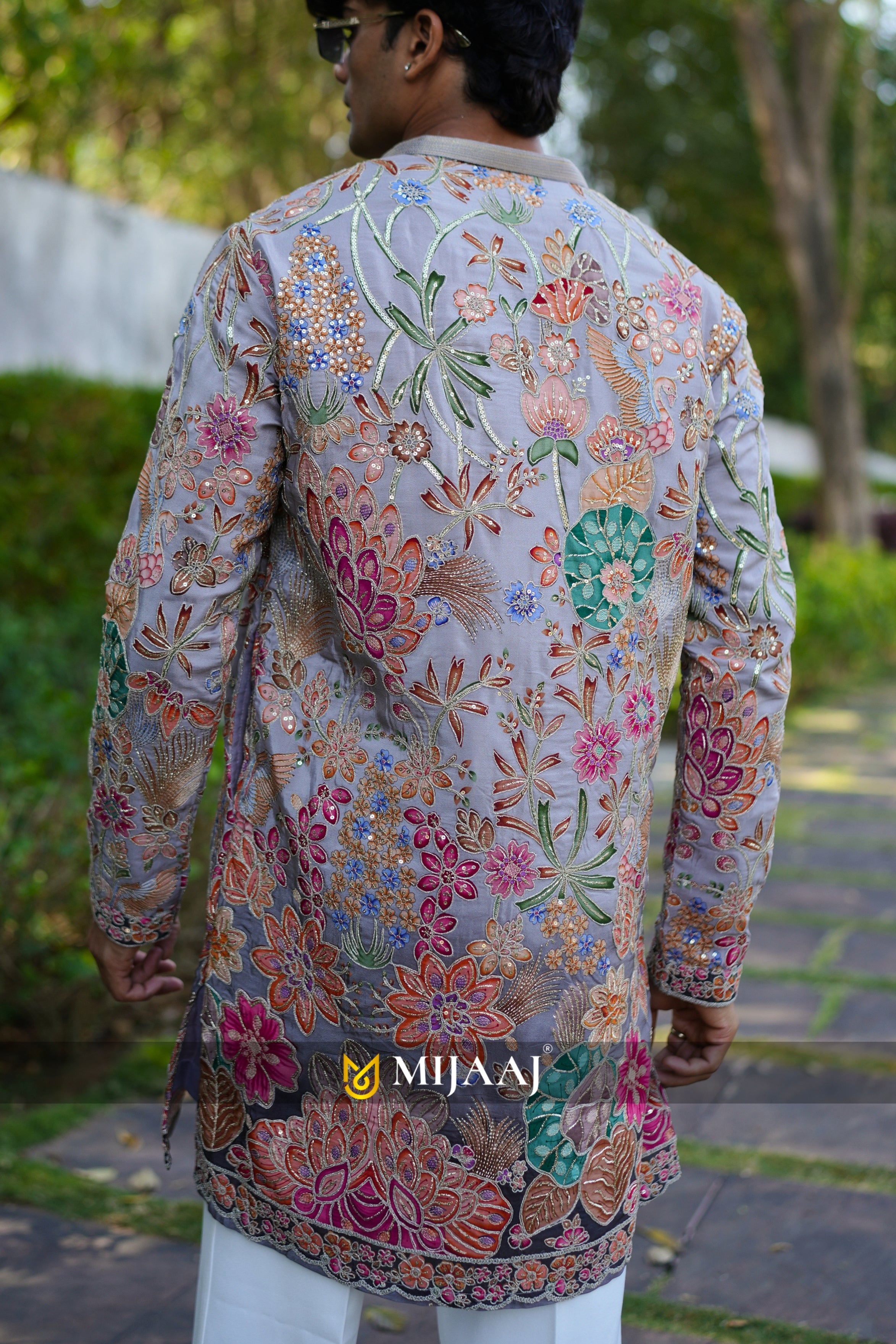 Gray Color Short Kurta with Premium Korean Pant