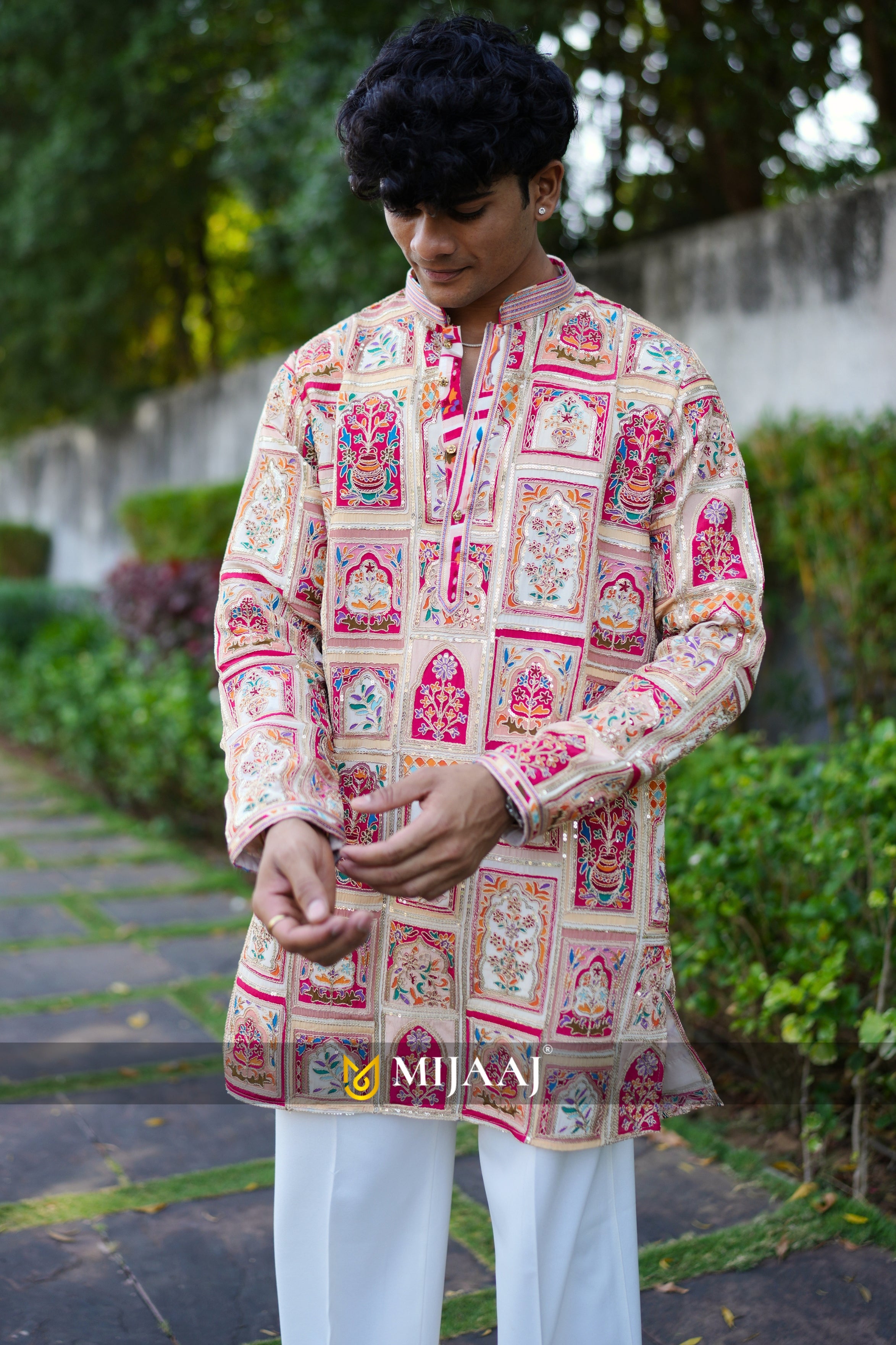 Multi color Short Kurta For Men with Premium Korean Pants