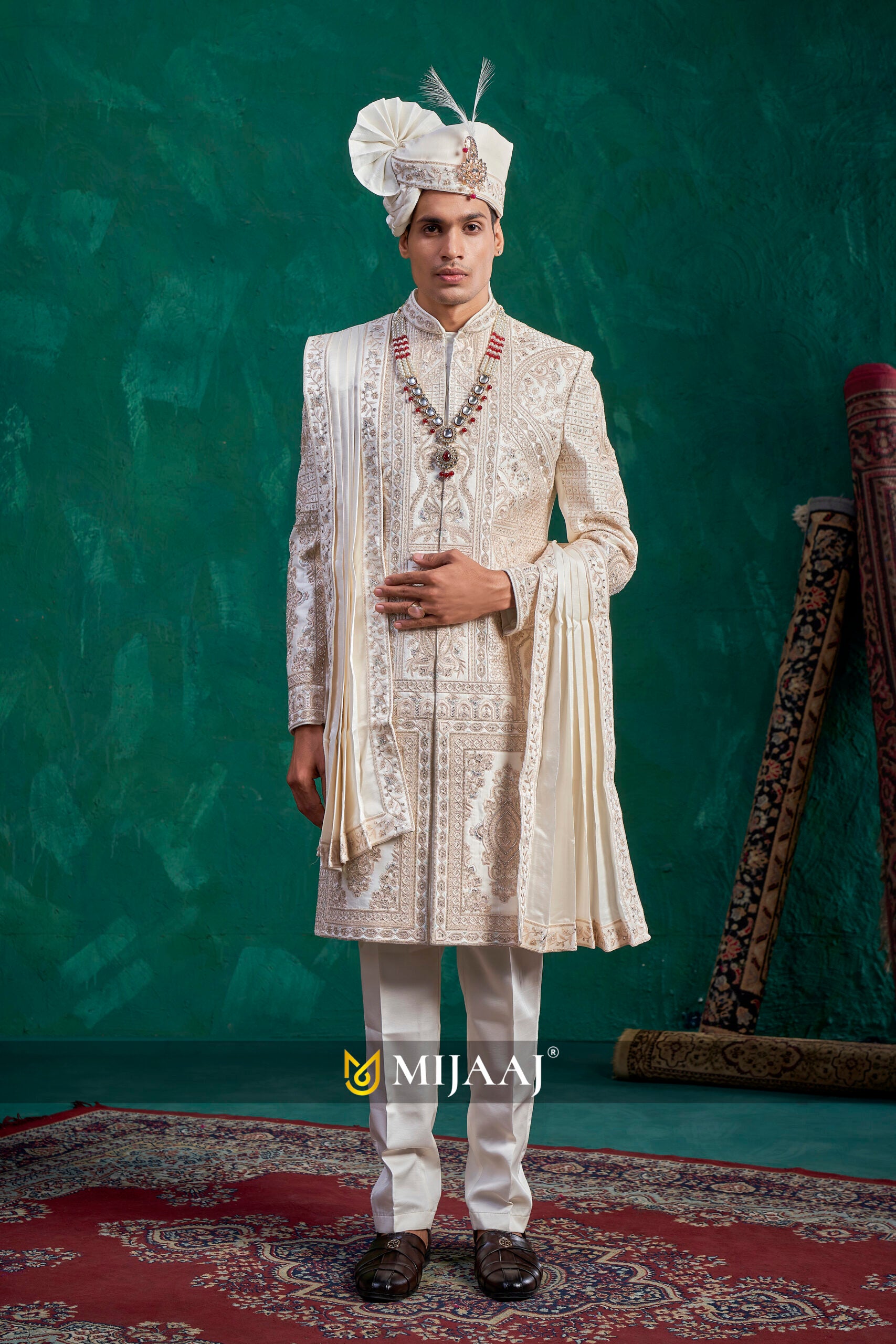 Imperial Belted Sherwani Ensemble