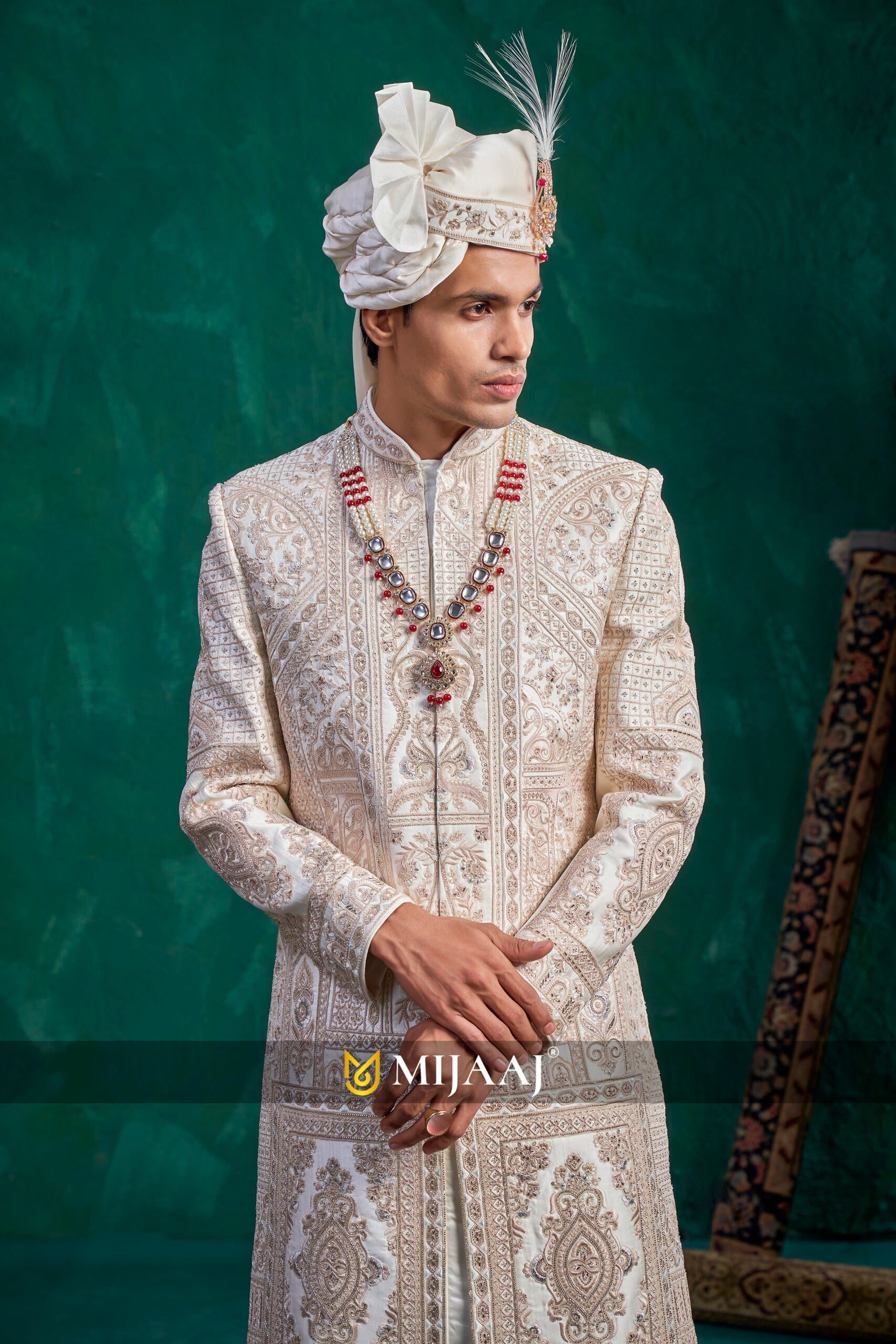 Imperial Belted Sherwani Ensemble