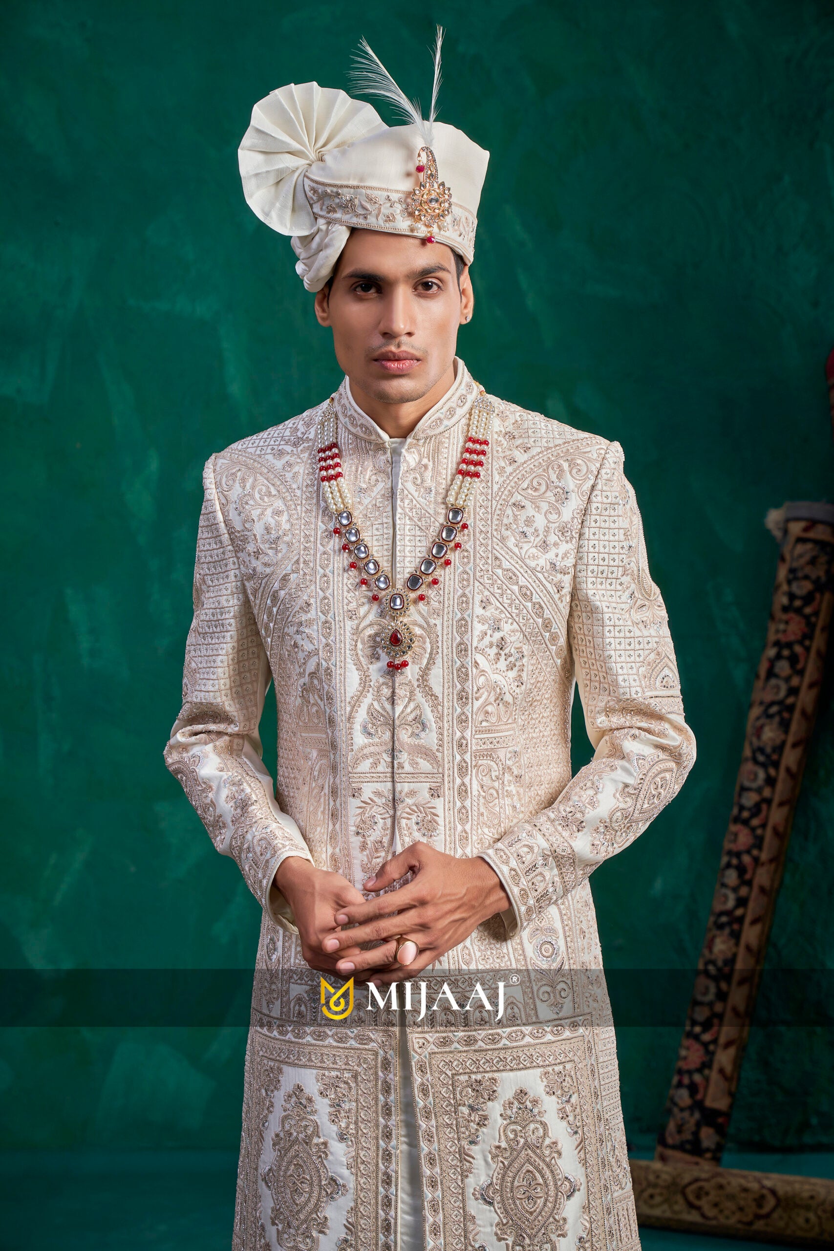 Imperial Belted Sherwani Ensemble