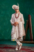 Ivory Regal Layered Embroidered Sherwani