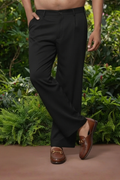 Black Colour Korean Baggy Pant