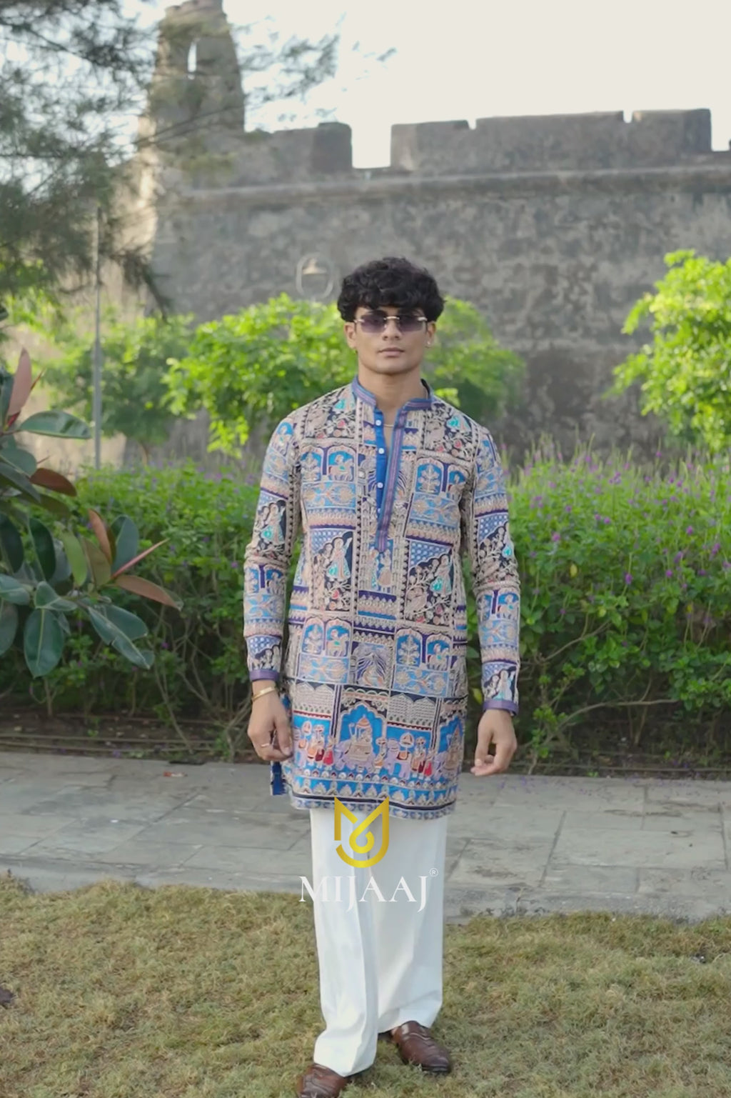 Blue Designer Kurta For Modern Mens