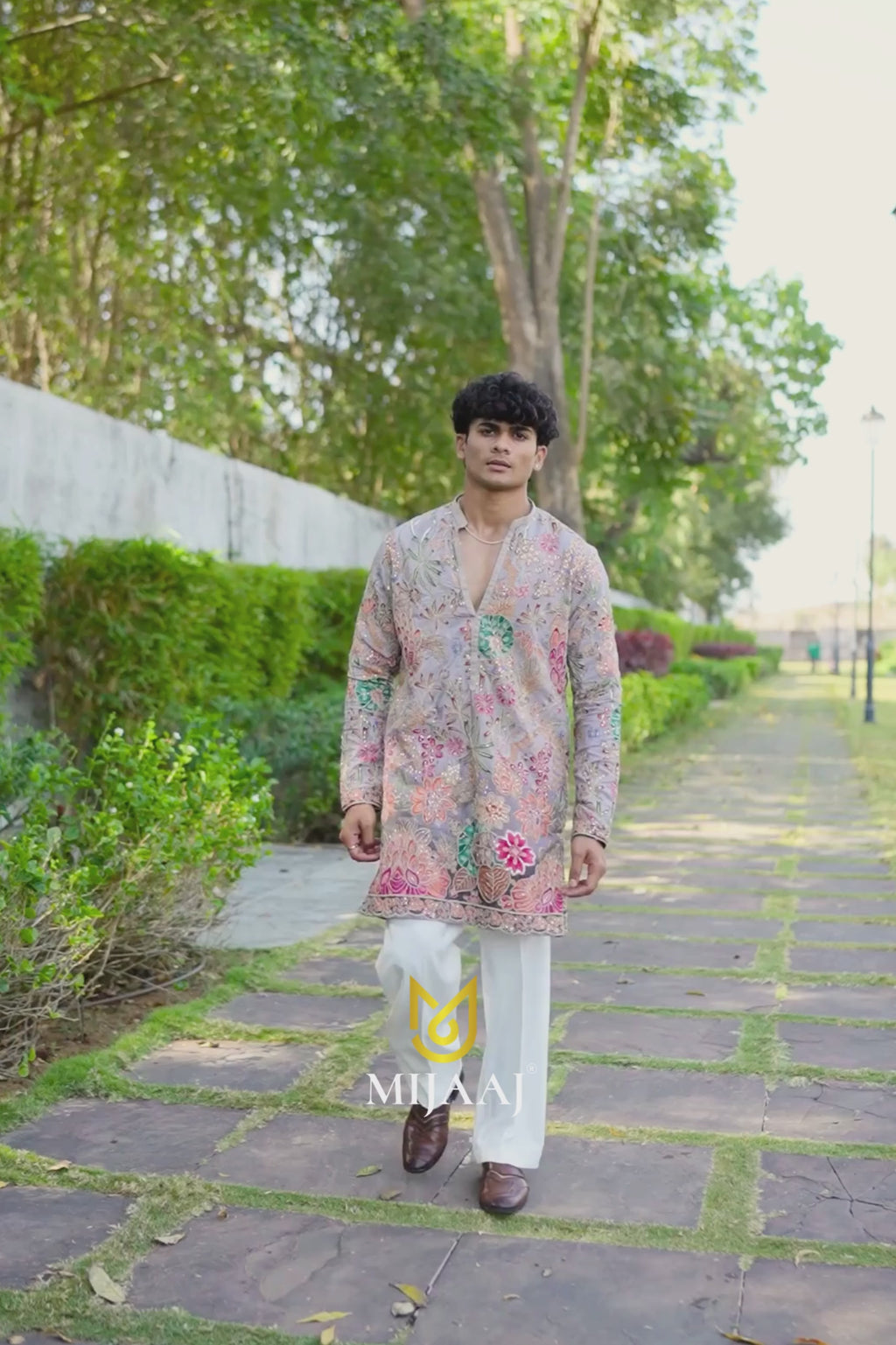 Gray Color Short Kurta with Premium Korean Pant