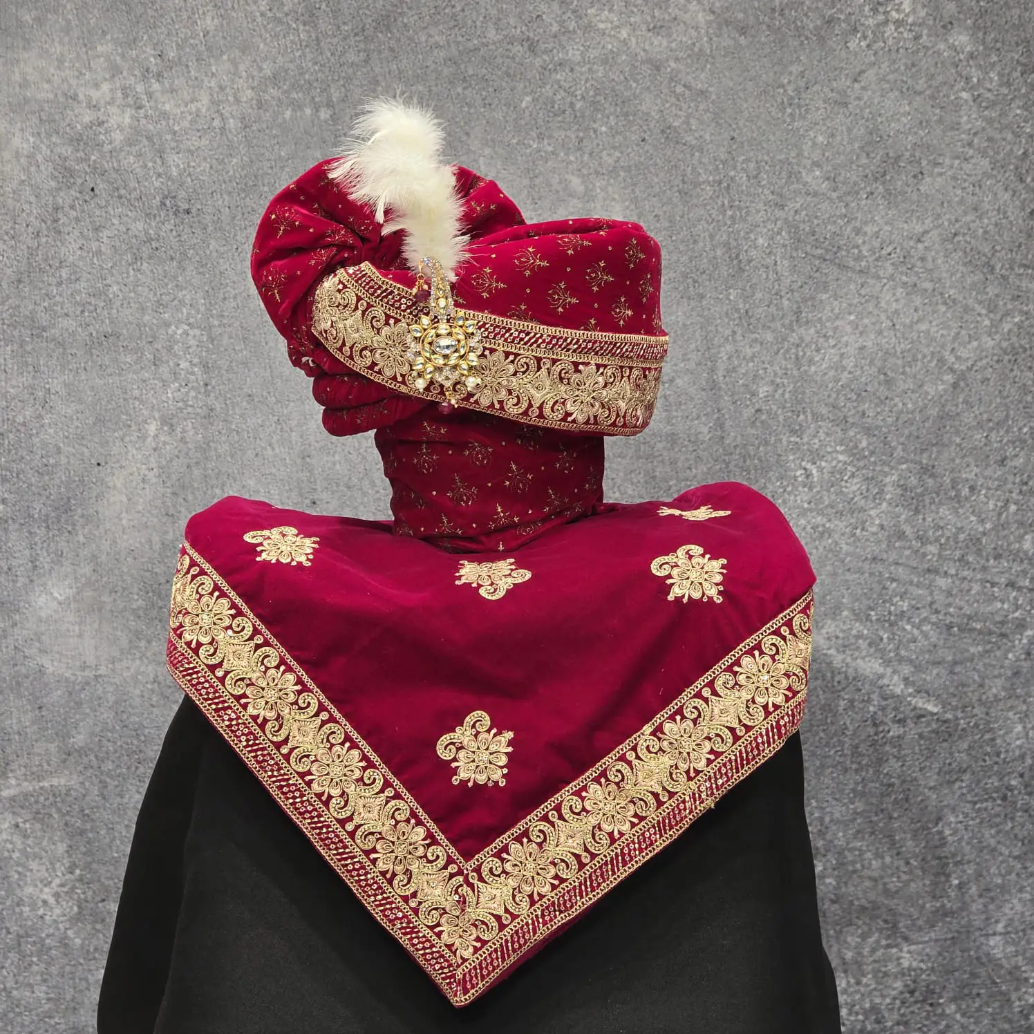Rani Color Safa Dupatta set