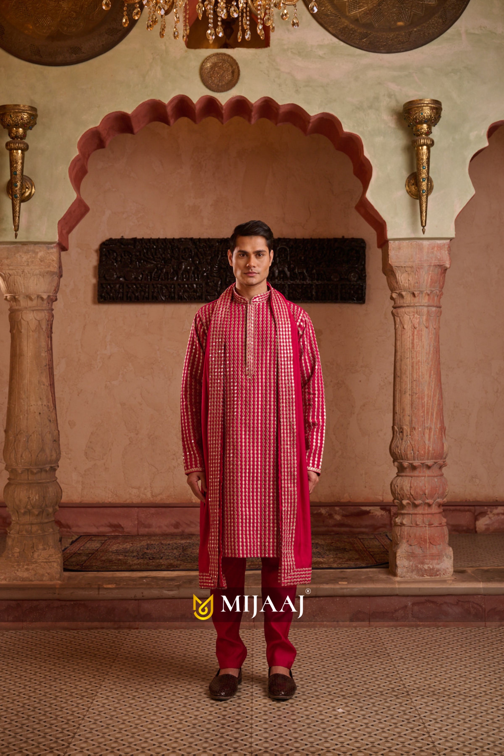 Pink Festive Kurta Set