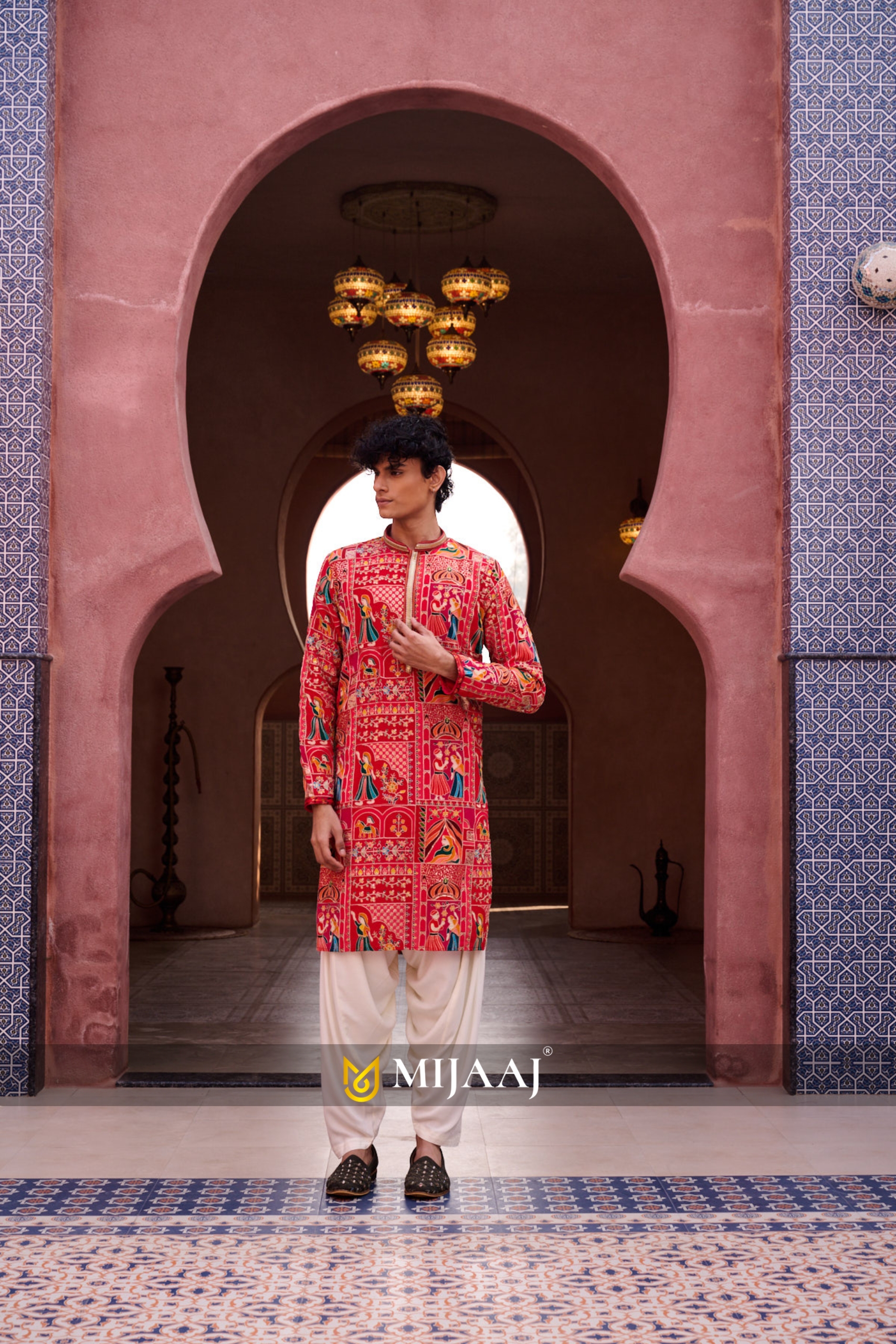 Pink Festive kurta Set