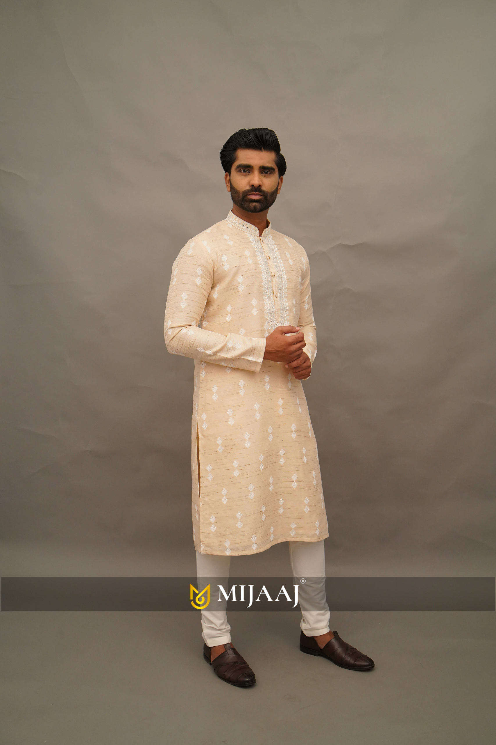 Cream Kurta