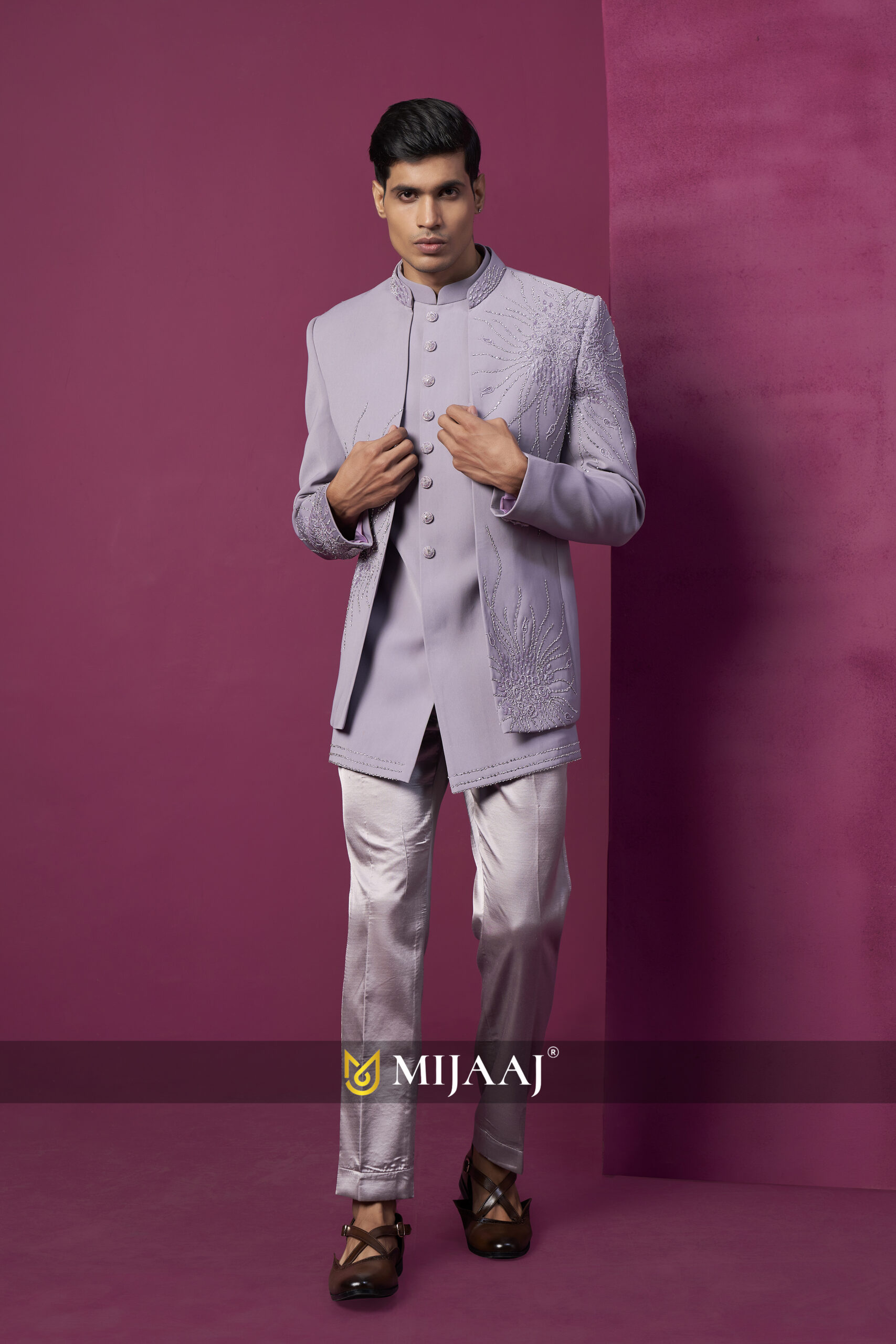 Peach Designer Jodhpuri